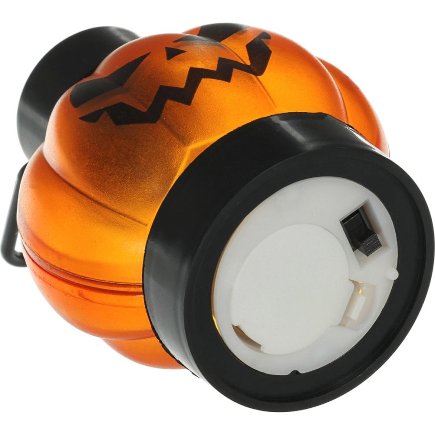 SET 6x LED-Dekoration HALLOWEEN LED/1xCR2032/warmweiβ Kürbisse