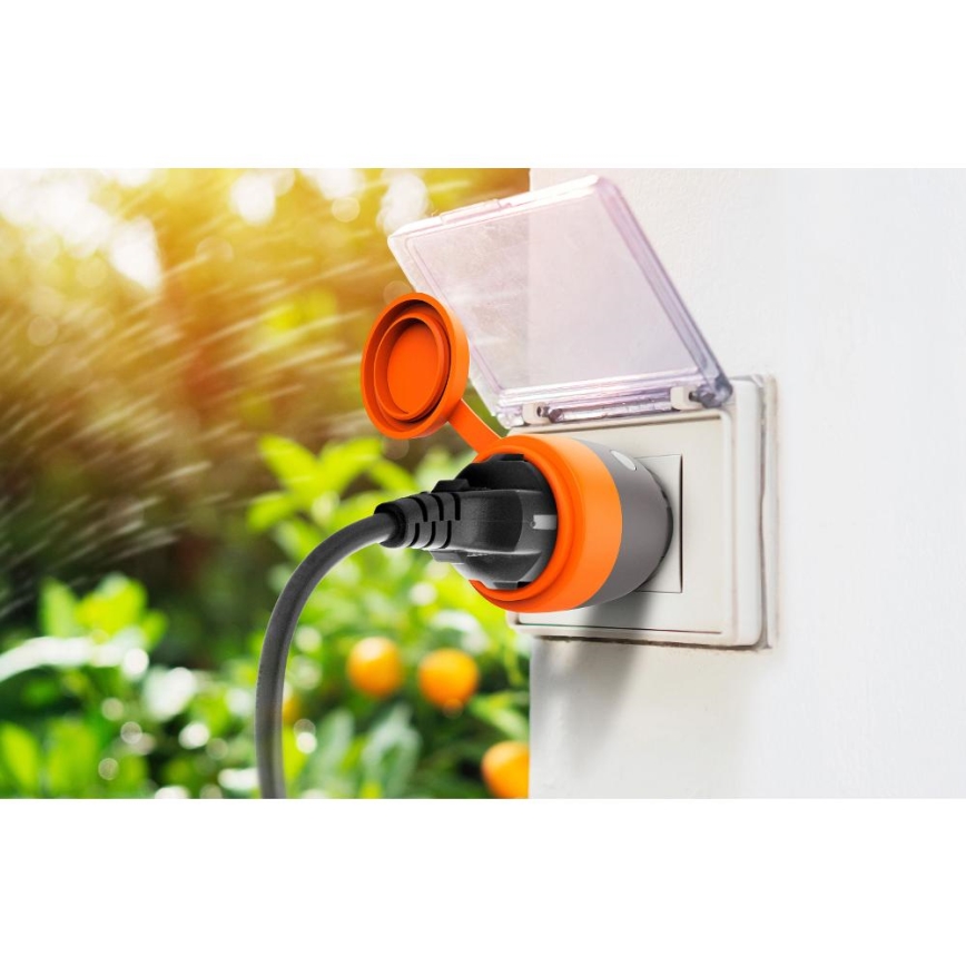 Smart-Outdoor-Steckdose 3680W/230V/Typ F SCHUKO/16A Wi-Fi IP44