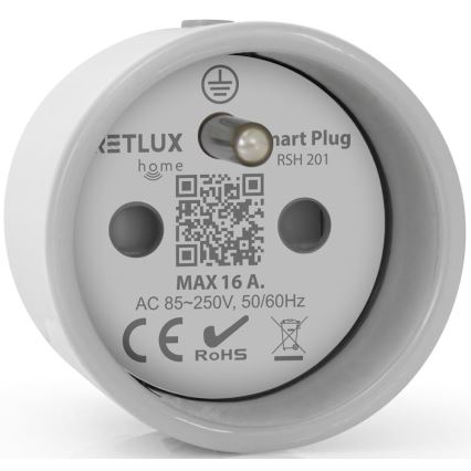 Smart-Steckdose 3680W/230V/Typ E/16A Wi-Fi Tuya