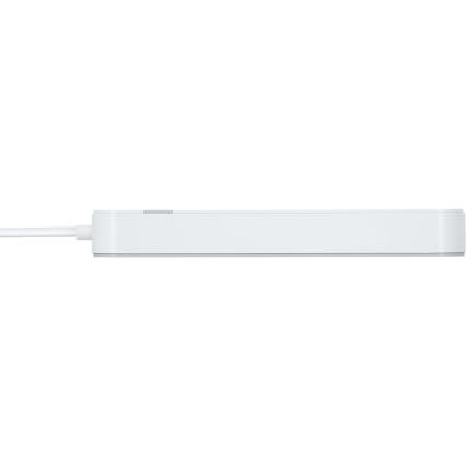 Smart-Verlängerungskabel mit Schalter 4Z Typ E + 2x USB-A + 1x USB-C 1,5m Wi-Fi Tuya weiß