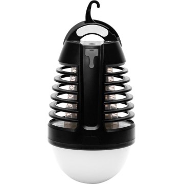 Retlux - Tragbare, wiederaufladbare LED-Lampe mit Insektenfalle LED/5W/1800 mAh IP44 schwarz
