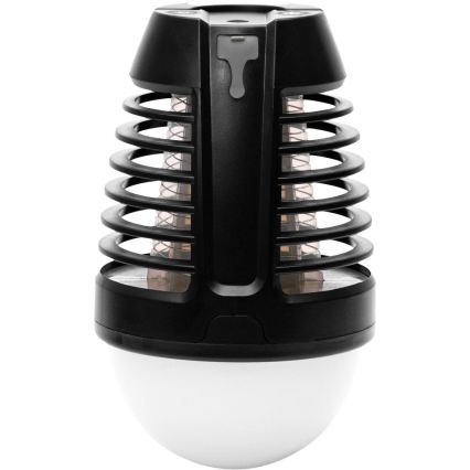 Retlux - Tragbare, wiederaufladbare LED-Lampe mit Insektenfalle LED/5W/1800 mAh IP44 schwarz
