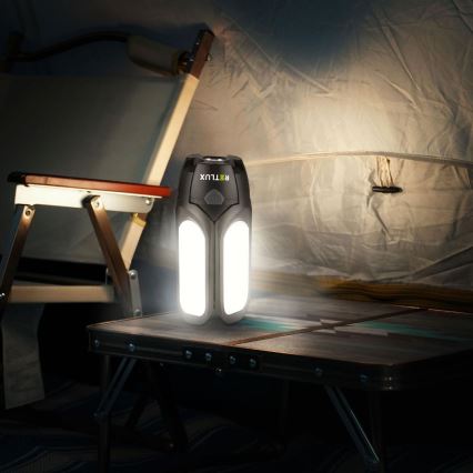 Wiederaufladbare LED-Camping-Laterne mit Solarpanel LED/3W/1600 mAh IPX4