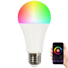RGB LED dimmbare Glühbirne A65 E27/11W/230V 2700-6500K Wi-fi Tuya