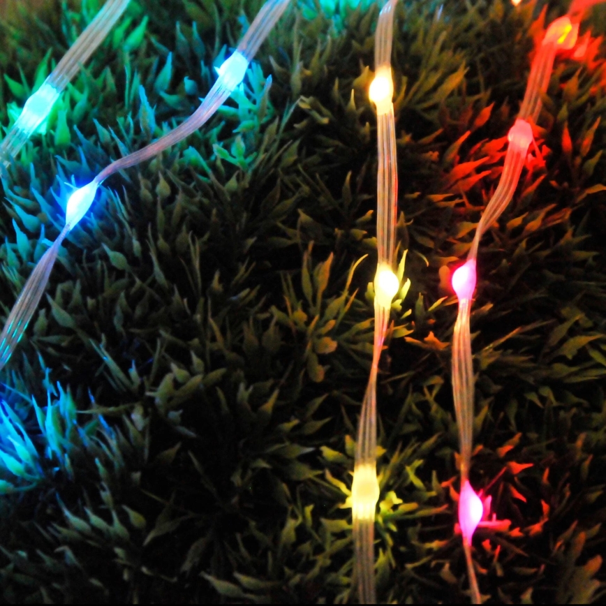 RGB-LED-Lichterkette LED/10W/5V 10 m USB + Fernbedienung