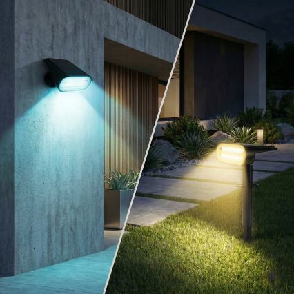 RGB-LED-Solarlampe 2-in-1 LED/3,7 V 1200 mAh IP54 schwarz