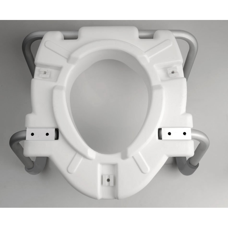 Ridder - Erhöhter Toilettensitz mit Haltegriffen, weiß