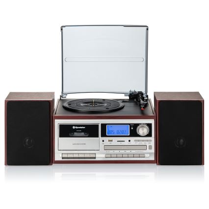 Roadstar HIF-8892 EBT - Hi-Fi-System mit Plattenspieler, CD-Player und Kassettendeck 64W/230V+Fernbedienung