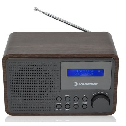 Roadstar HRA-700D+/WD - Radio mit DAB+, FM und Weckfunktion 16W/230V/4xAA
