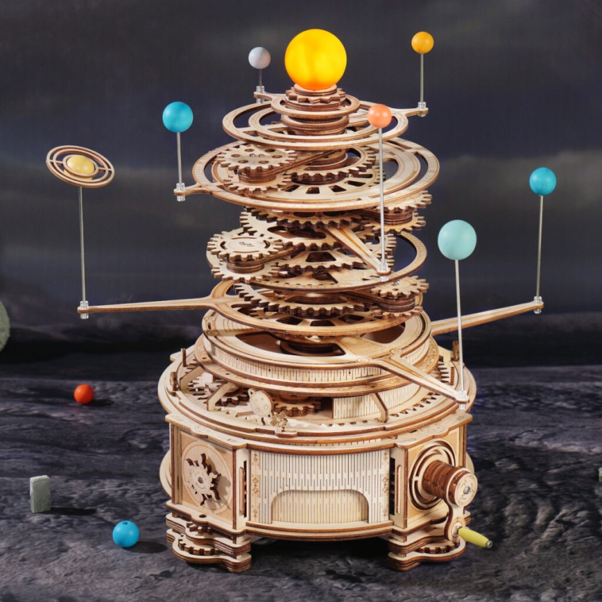 RoboTime - 3D Holzmechanisches Puzzle Planetarium