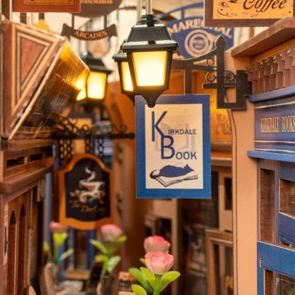 RoboTime - 3D LED-Puzzle Buchstütze Treffen in der Bücherpassage 2xAAA