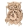 RoboTime - 3D mechanisches Holzpuzzle Eulen-Uhr 1xAA