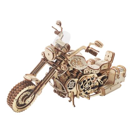 RoboTime - Mechanisches 3D-Holzpuzzle Motorrad-Cruiser