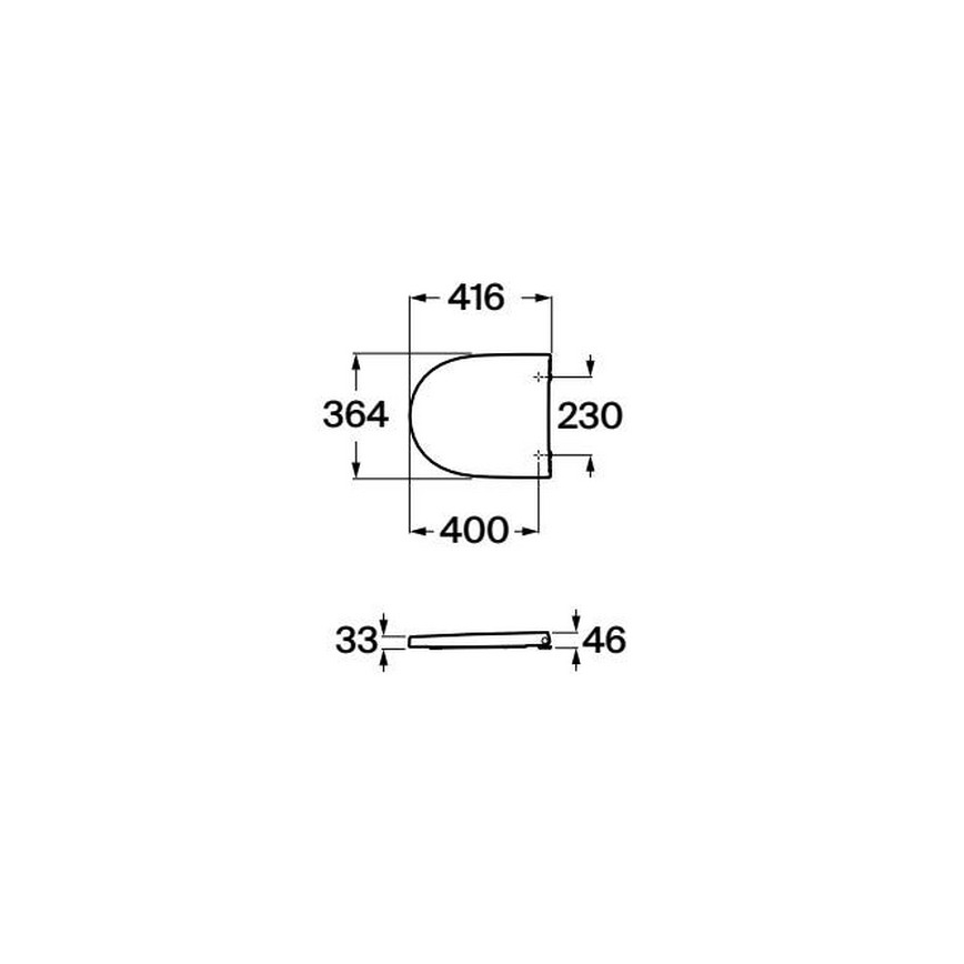 Roca A8012AC00B - Toilettensitz SoftClose MERIDIAN Supralit/weiß