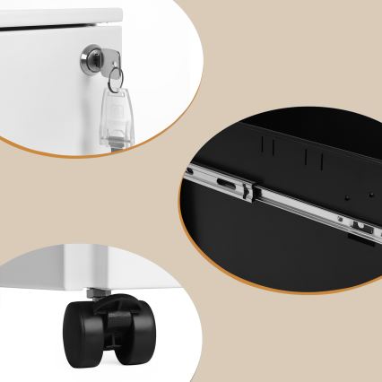 Rollcontainer SECURIO weiß