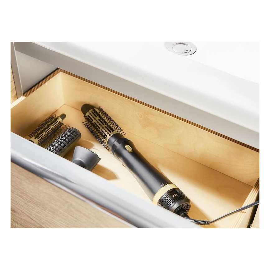 Rowenta - Heißluftbürste EXPRESS STYLE 800W/230V schwarz/gold