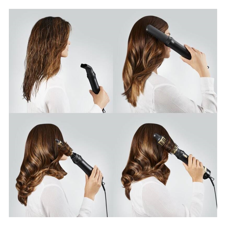 Rowenta - Heißluftbürste EXPRESS STYLE 800W/230V schwarz/gold