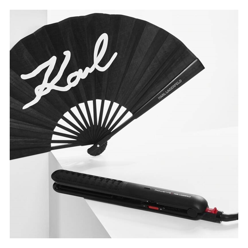 Rowenta - Haarglätter KARL LAGERFELD OPTILISS schwarz