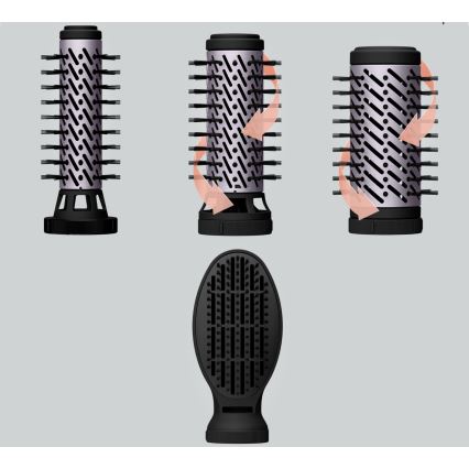 Rowenta - Heißluftbürste BRUSH ACTIV 1000 W/230 V, Schwarz