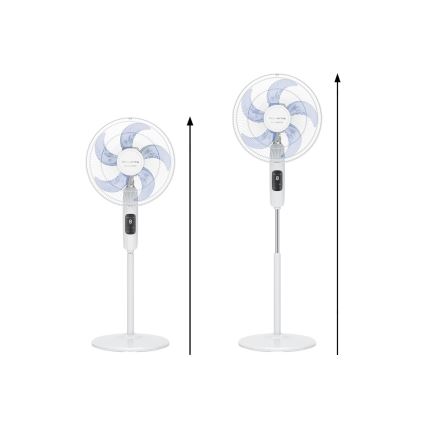 Rowenta - Standventilator TURBO SILENCE 55 W/230 V 147 cm weiß + Fernbedienung