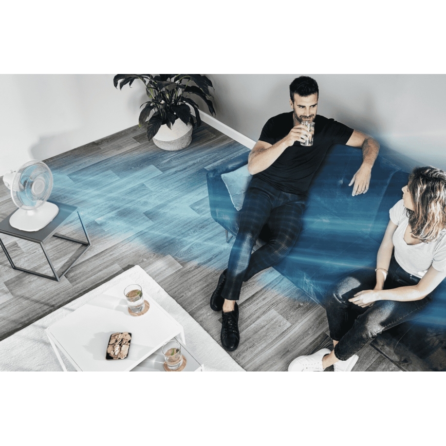 Rowenta - Tischventilator ESSENTIAL 28W/230V Ø 25 cm weiß