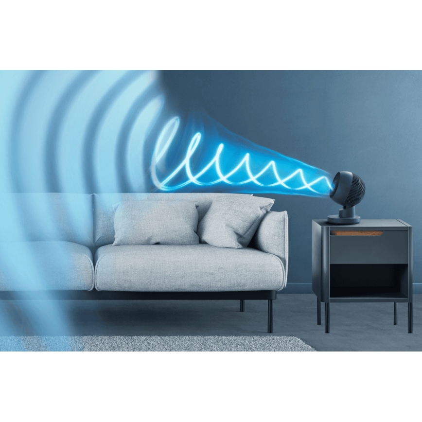 Rowenta - Tischventilator TURBO SWIFT COMPACT 230V blau + Fernbedienung