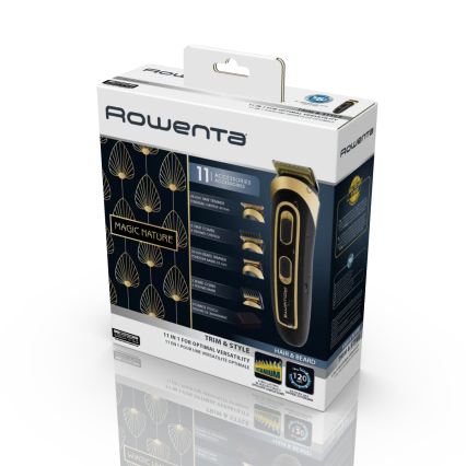 Rowenta - TRIM & STYLE Trimmer 750 mAh schwarz/gold