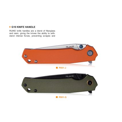 Ruike RUP801J - Klappmesser 20 cm orange