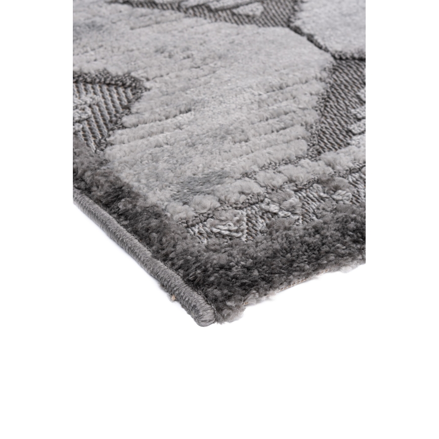 Runder Outdoor-Teppich CHIARA 120 cm grau