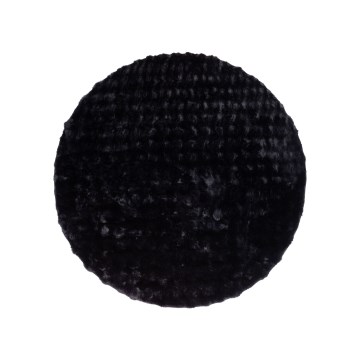 Runder Teppich RABBIT BUBBLE 160 cm schwarz