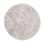 Runder Teppich SALAMANCA 100 cm beige/weiß/Blattmuster