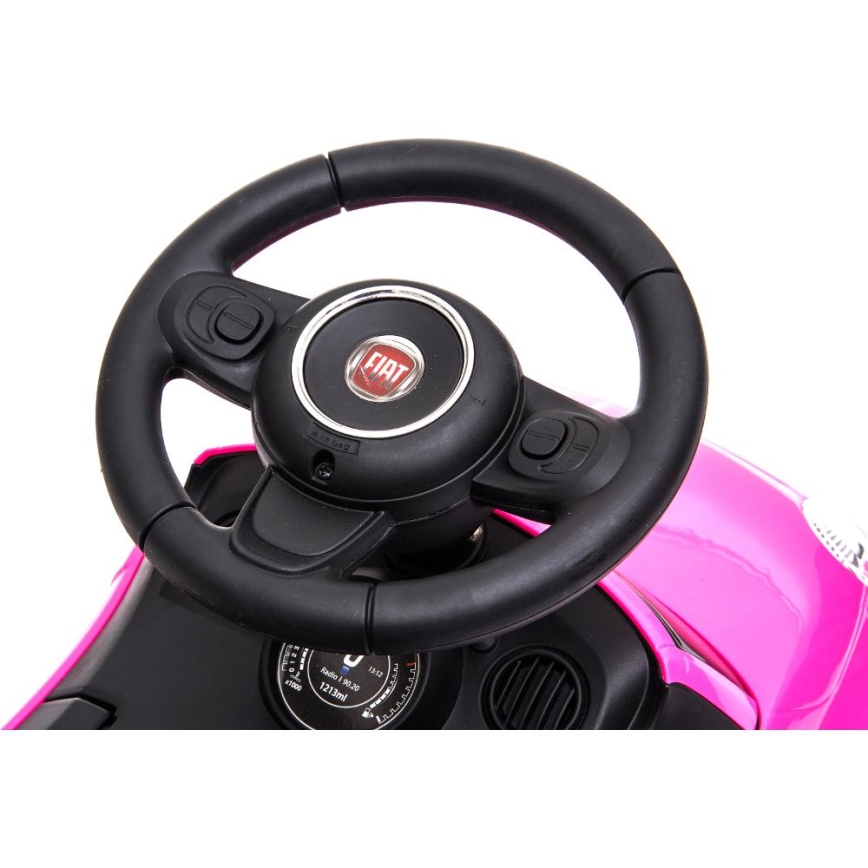 Rutschauto Fiat 500 2xAA rosa
