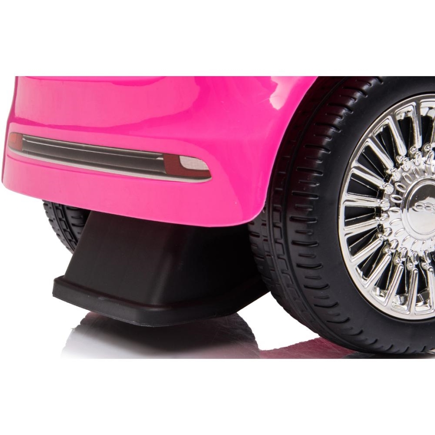 Rutschauto Fiat 500 2xAA rosa