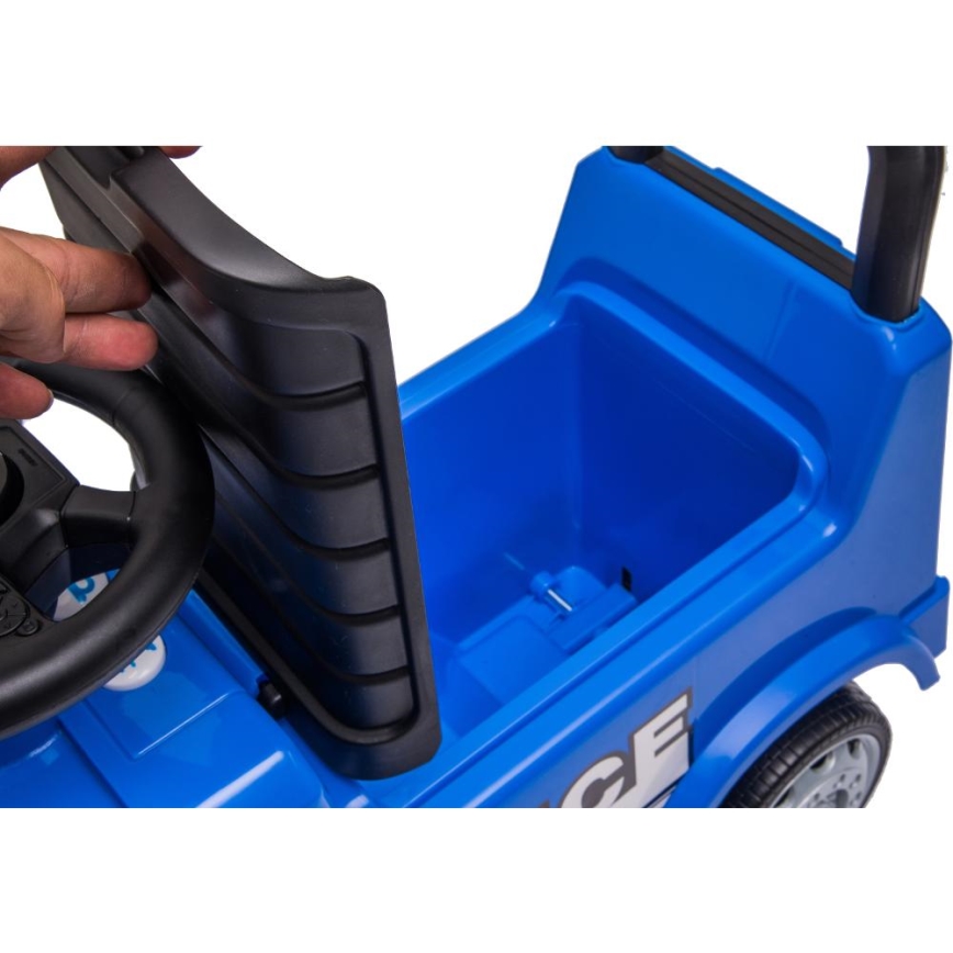 Rutschauto Mercedes Polizeiauto 2xAA blau