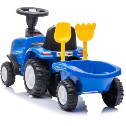 Rutschauto NEW HOLLAND 2xAA blau/schwarz