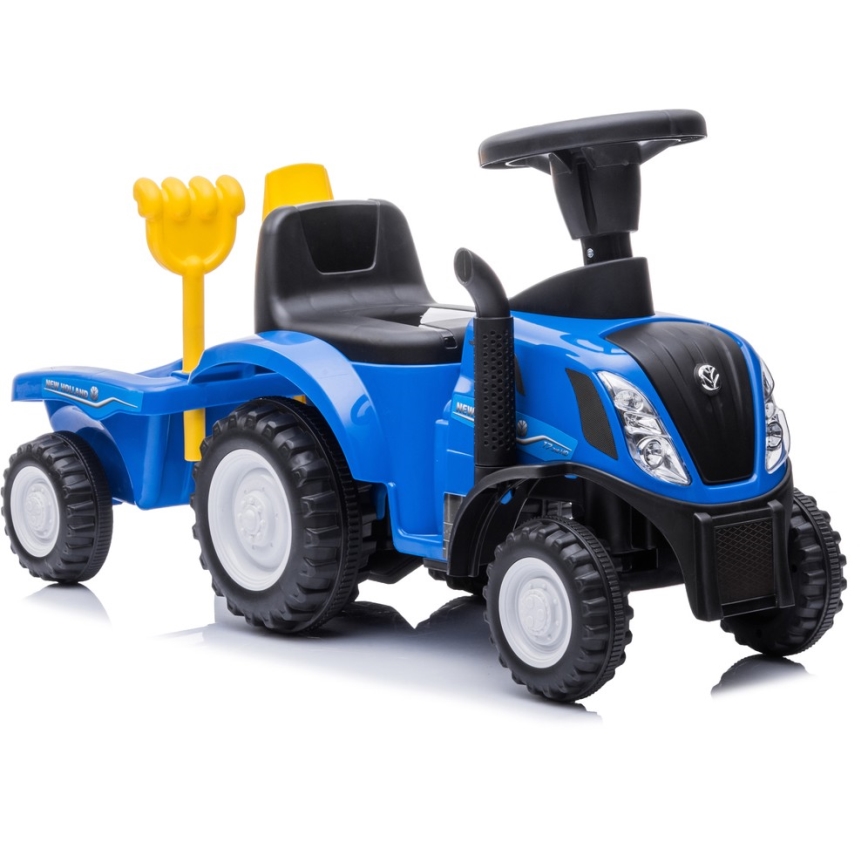 Rutschauto NEW HOLLAND 2xAA blau/schwarz