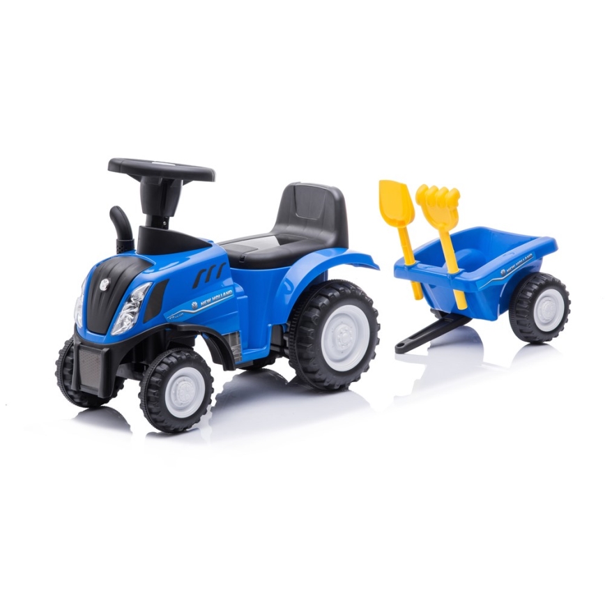 Rutschauto NEW HOLLAND 2xAA blau/schwarz