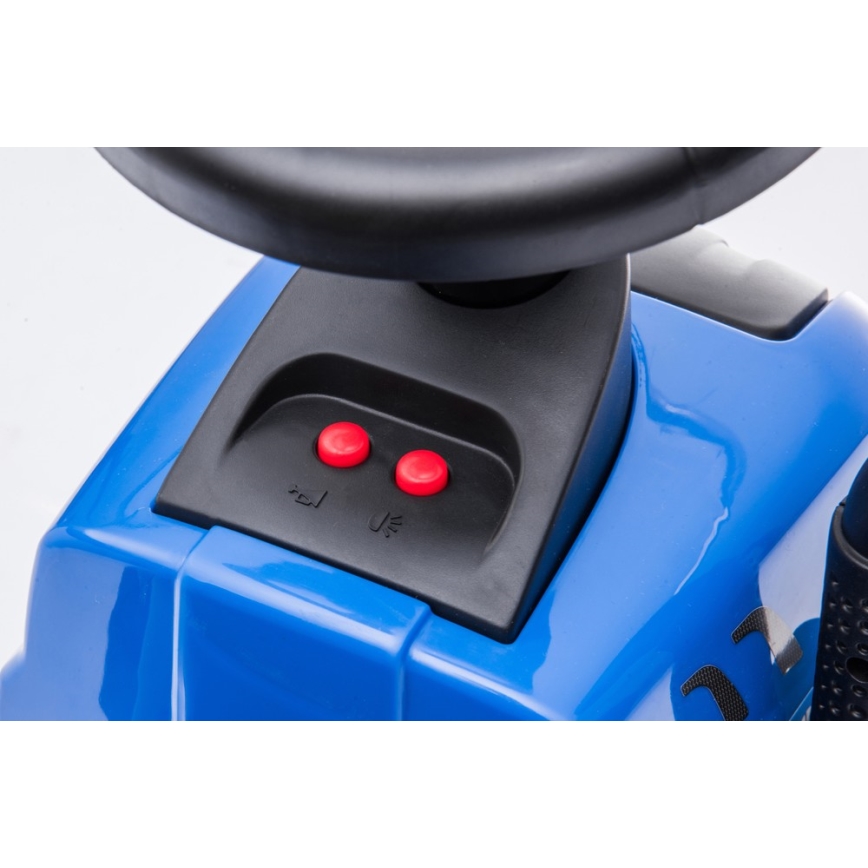 Rutschauto NEW HOLLAND 2xAA blau/schwarz