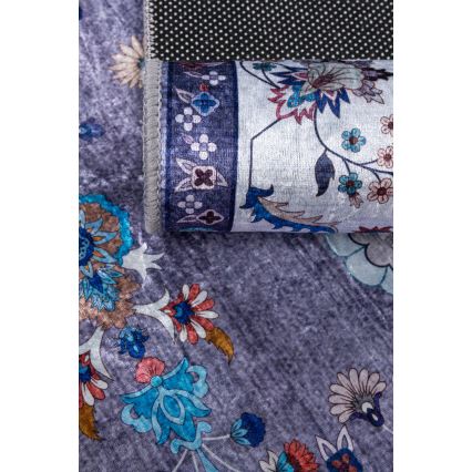 Rutschfester Orientteppich PRINT SHINE 160x230 cm, blau