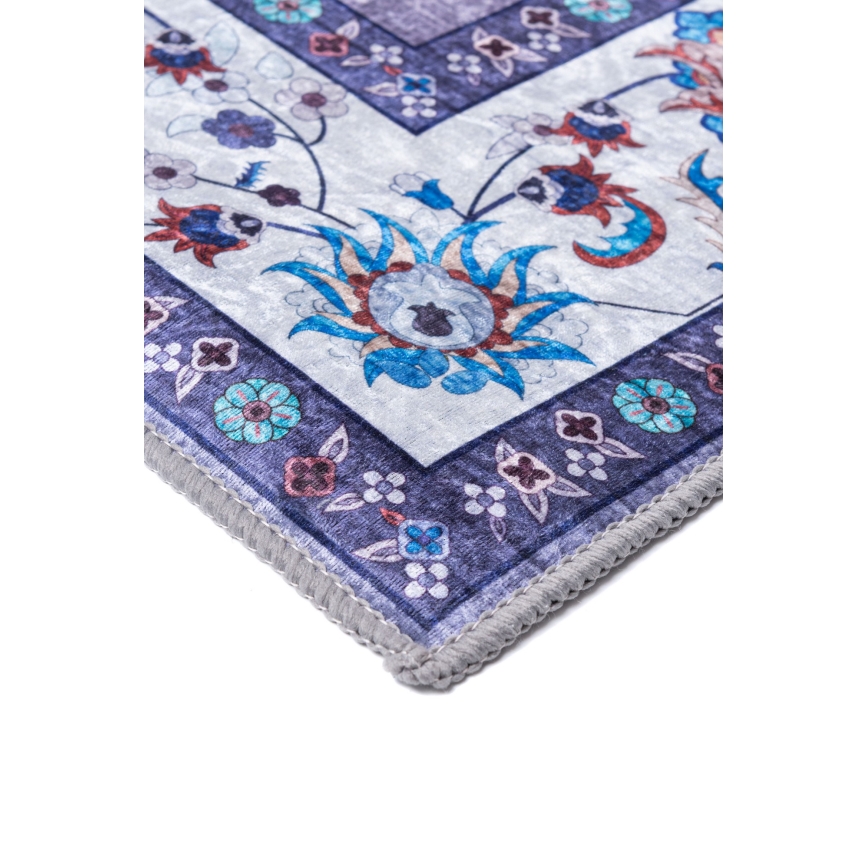 Rutschfester Orientteppich PRINT SHINE 160x230 cm, blau