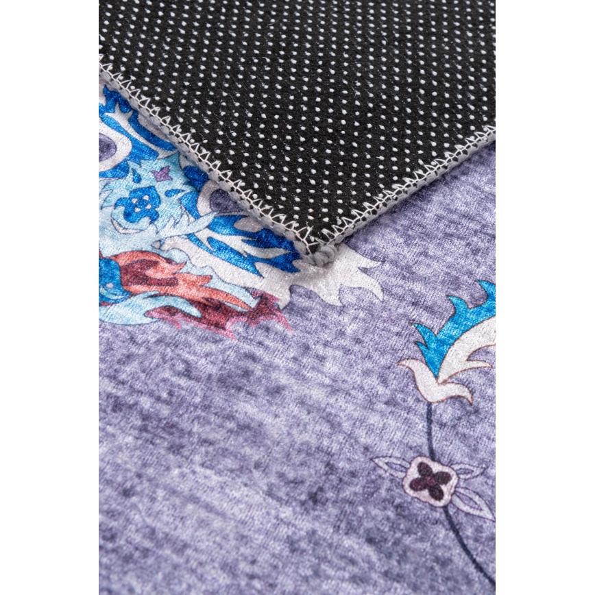 Rutschfester Orientteppich PRINT SHINE 160x230 cm, blau
