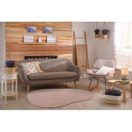 Rutschfester Teppich LOREN 120x170 cm beige