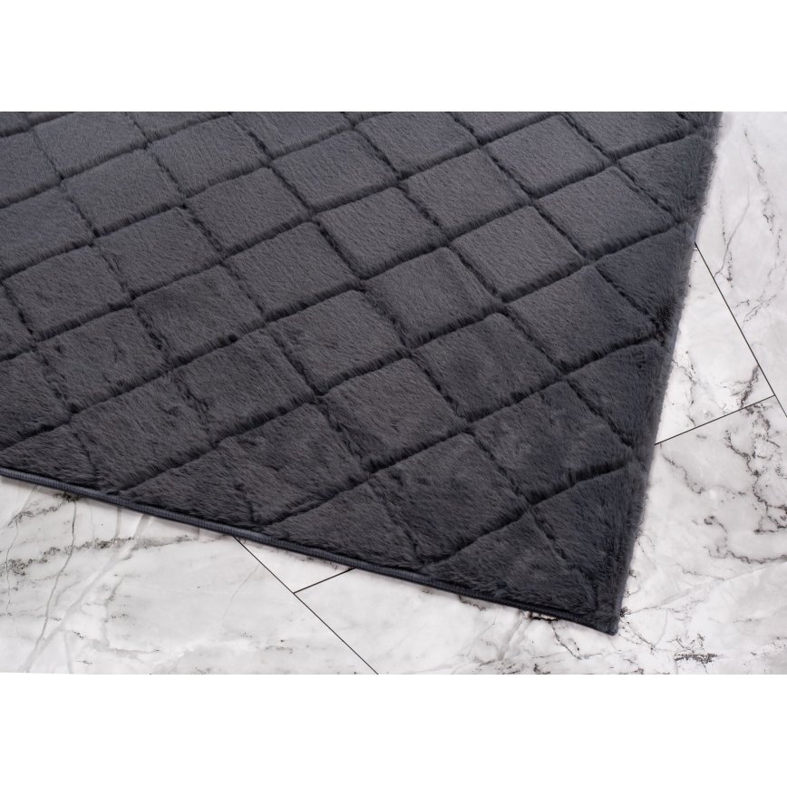 Rutschfester Teppich MODENA NEW 120x160 cm anthrazit