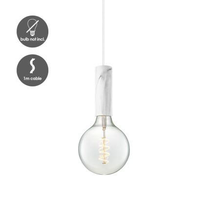 Deckenleuchte an Kabel SAGA 1xE27/40W/230V Marmoroptik