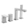 Sapho - 4-Loch-Wannenarmatur TURSI, glänzender Chrom