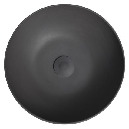 Sapho - Aufsatzwaschbecken FORMIGO Ø 39 cm Beton/Anthrazit