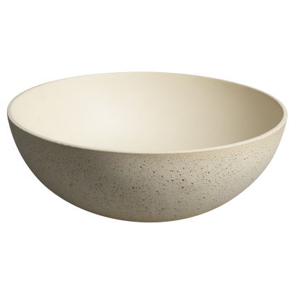 Sapho - Aufsatzwaschbecken FORMIGO Ø 39 cm Beton/Beige