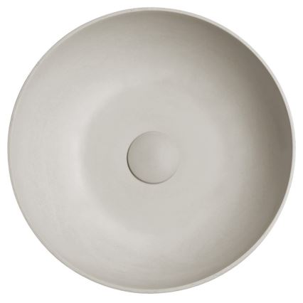 Sapho - Aufsatzwaschbecken FORMIGO Ø 39 cm Beton/sandfarben