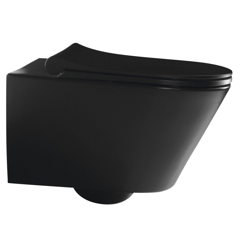 Sapho - AVVA Wand-WC, Keramik/Schwarz