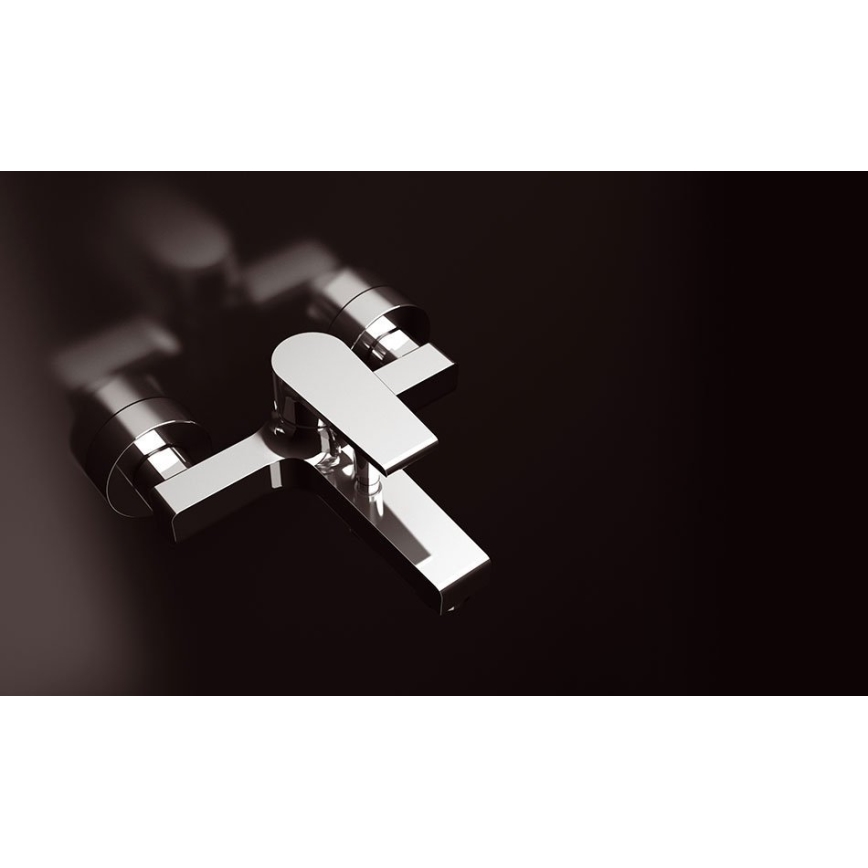 Sapho - Badewannenarmatur KAI, glänzender Chrom